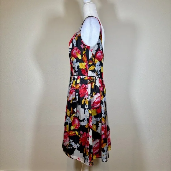 Jill Stuart Silk Floral Sleeveless Mini Dress Size 10 - Picture 3 of 9